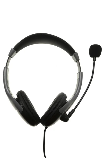Headphones with a microphone — Stock Photo, Image