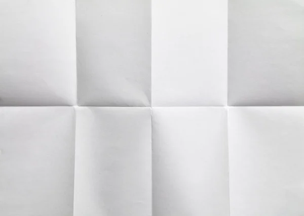 Folha de papel branca dobrada — Fotografia de Stock