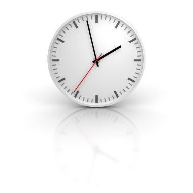 White clock clipart