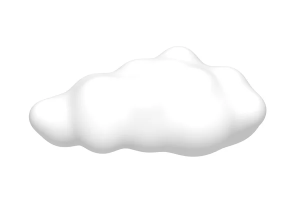 Wolke isoliert auf weiß — Stockfoto