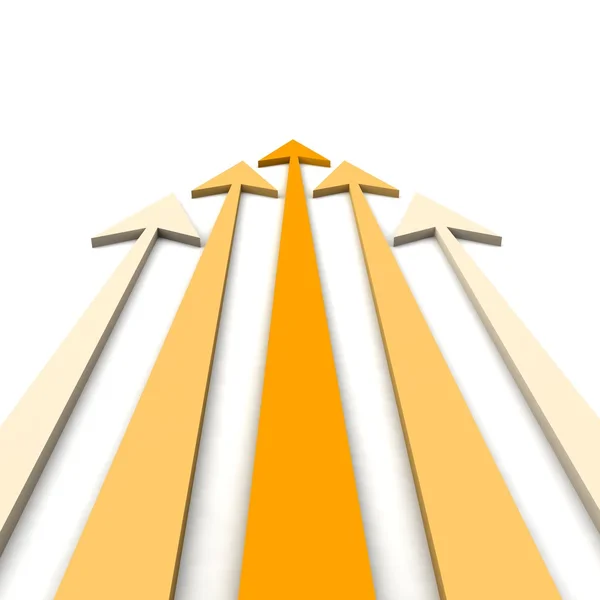 Oranje pijlen — Stockfoto