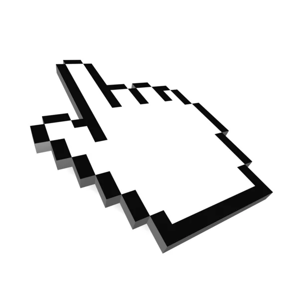 Computer Hand Cursor 3d — Stockfoto