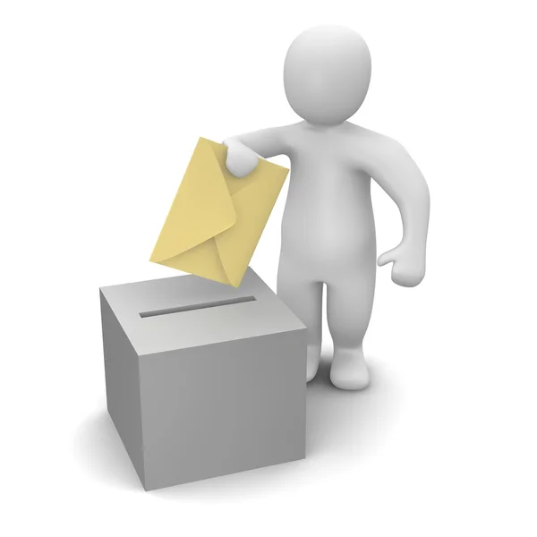 Envio de carta ou conceito de votação . — Fotografia de Stock