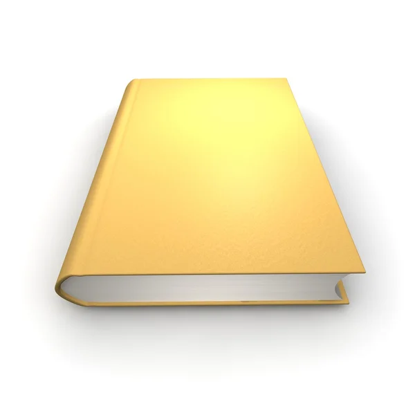 Πορτοκαλί ή χρυσή απομονωμένες βιβλίο — Φωτογραφία Αρχείου