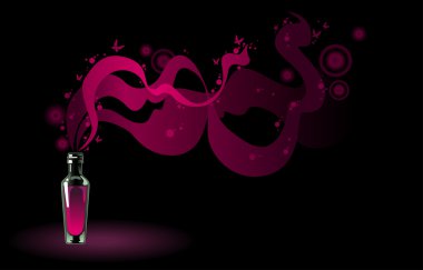 Flask of magic potion clipart