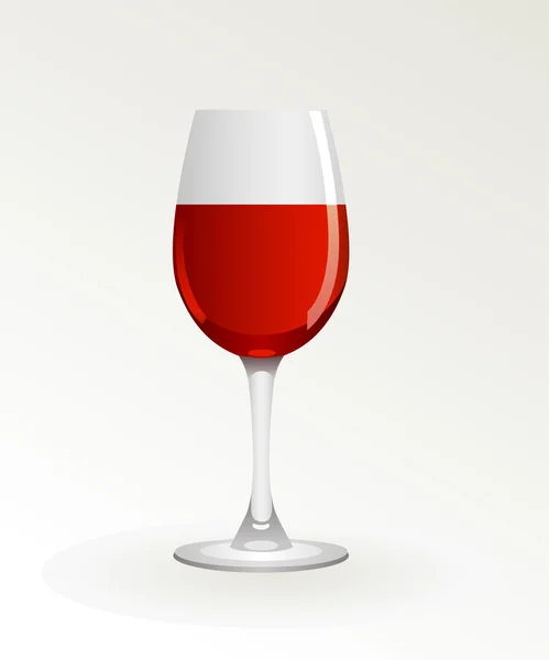 Segelas anggur merah - Stok Vektor