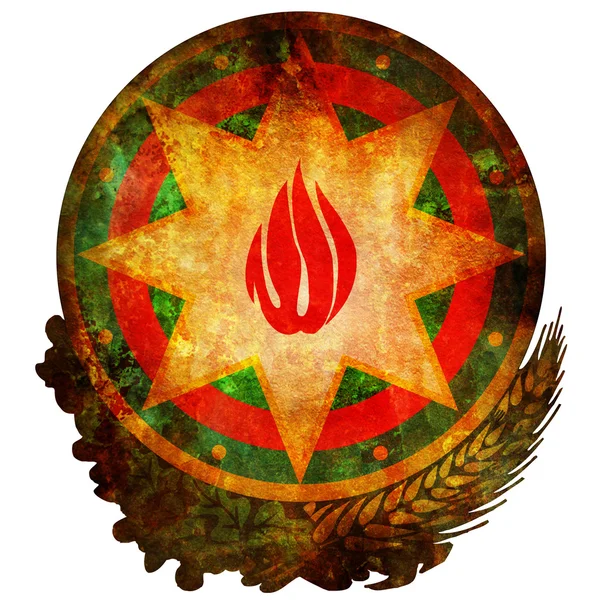 Emblema nacional de azerbaijan — Fotografia de Stock