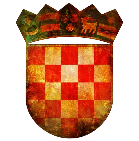Emblema nacional da croácia — Fotografia de Stock