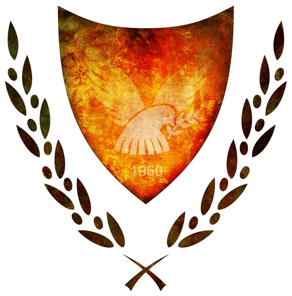 塞浦路斯的国徽 — 图库照片