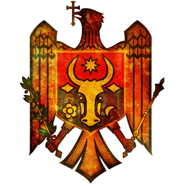 Emblema nazionale di moldova — Foto Stock