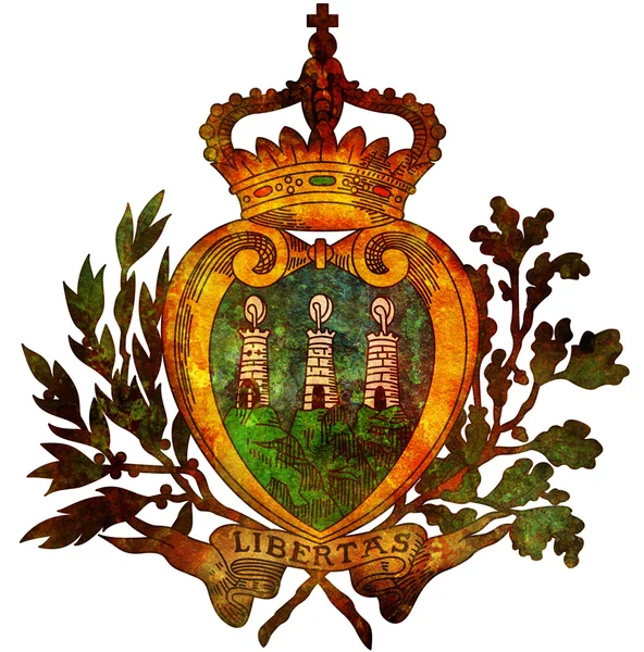 Національна емблема Сан-Марино — стокове фото