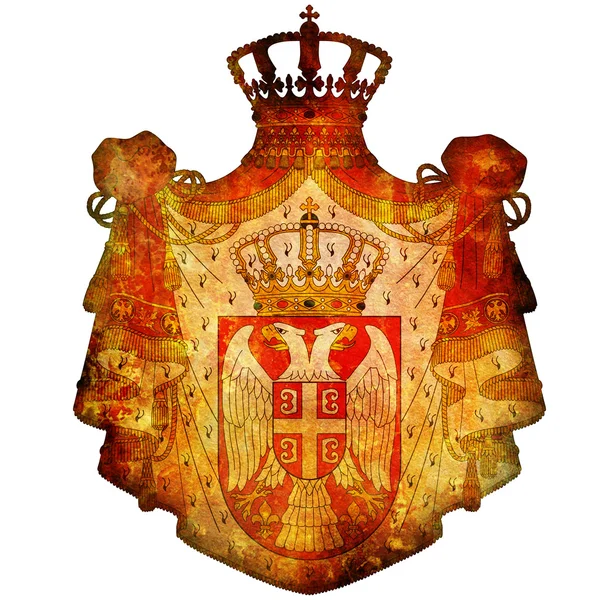Emblema nazionale della serbia — Foto Stock