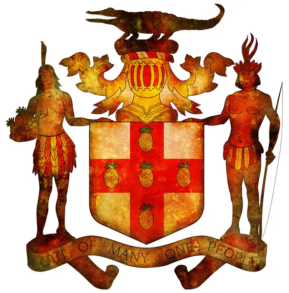 Escudo de armas de Jamaica — Foto de Stock