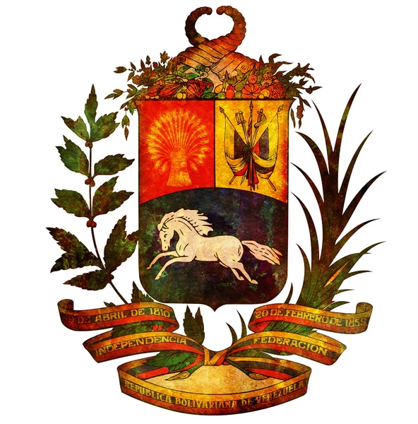 Venezuela coat of arms — Stock Photo, Image