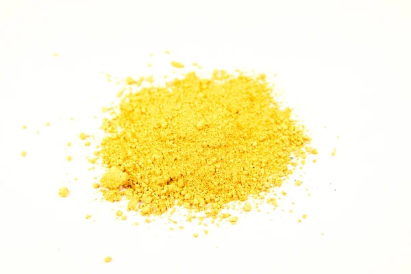 Bright ocher pigment — Stock Photo, Image