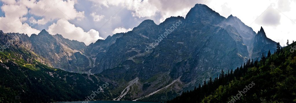 Panorama of High Tatra Mountain