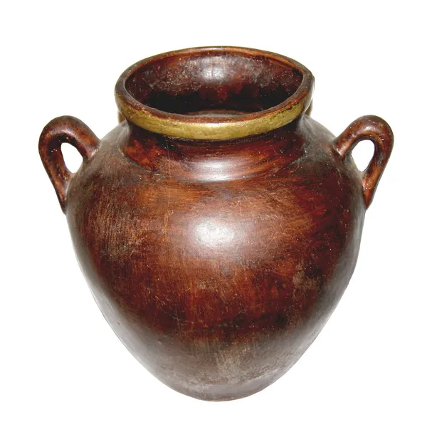 ギリシャ様式の陶磁器の壁の urn — ストック写真
