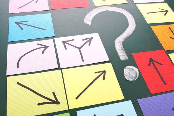 Знак вопроса с другим направлением
