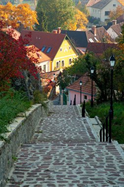 Stone steps in Veszpém,Hungary