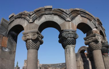 Zvartnots cathedral ruins clipart