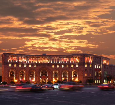 Yerevan, Republic Square. clipart