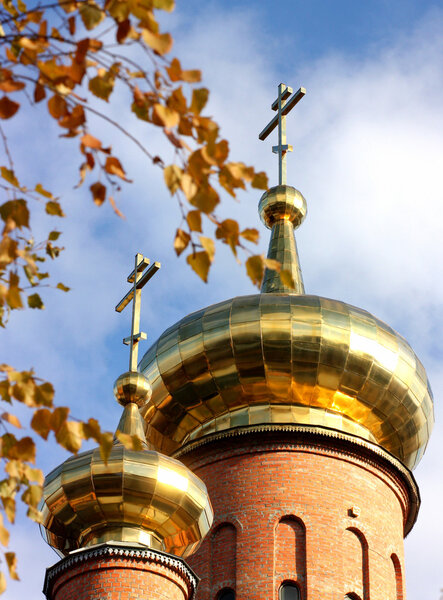 Russian church in city Mineralnye Vody, Northern Caucasus,Russia.