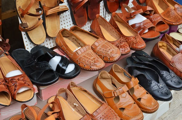 Righe di scarpe — Foto Stock