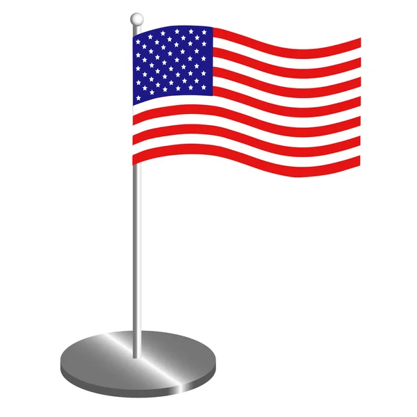vektör çizim ABD bayrağı ile