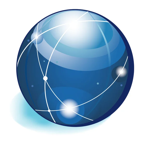 Vector glass ball — Stock Vector