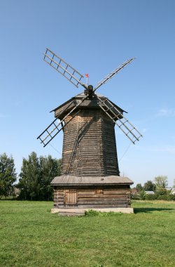 Old wooden windmill clipart