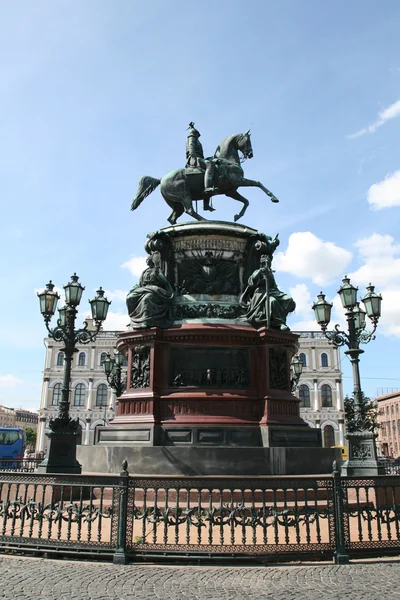 Pomnik Nikołaj w Sankt petersburg, Rosja — Zdjęcie stockowe