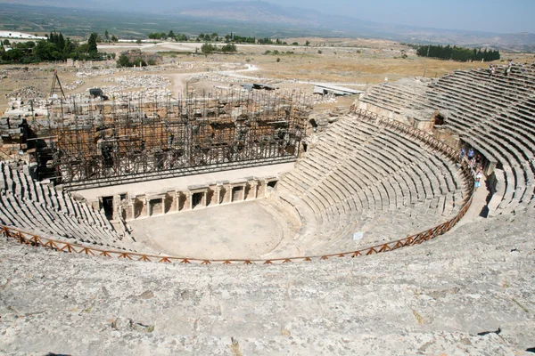 Anfiteatro da antiga Hierápolis — Fotografia de Stock