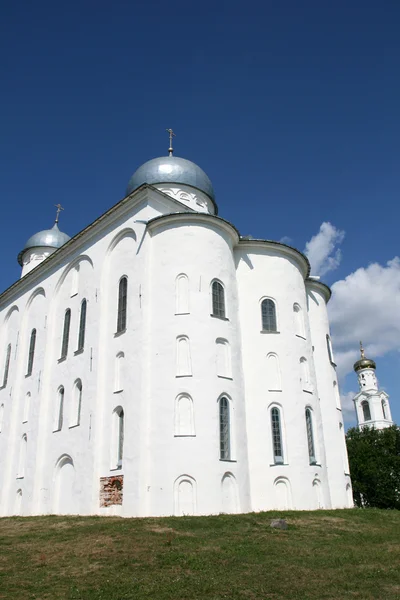 Георгіївський собор монастиря Yuriev Росії — стокове фото