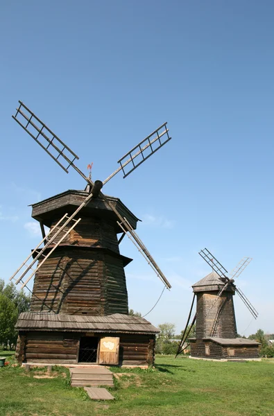 古い木製風車 — ストック写真