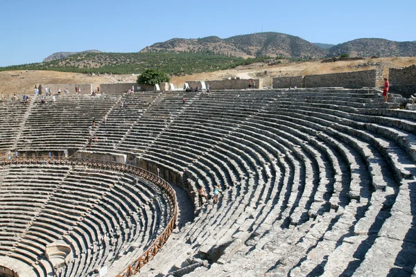 Amfitheater van oude Hiërapolis — Stockfoto