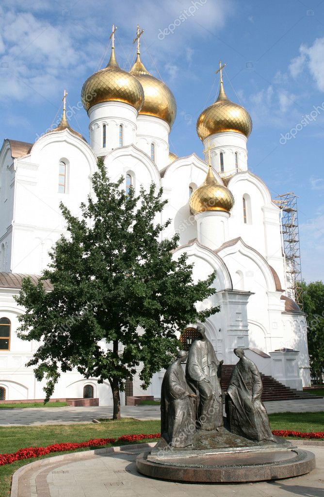 Uspensky cathedral in Yaroslavl Russia