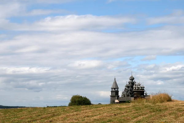 stock image Old wooden church on Kizhi island