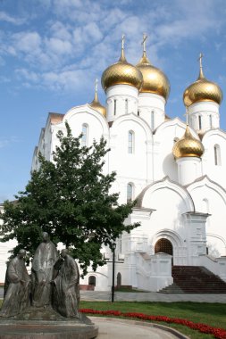 Uspensky cathedral in Yaroslavl Russia clipart