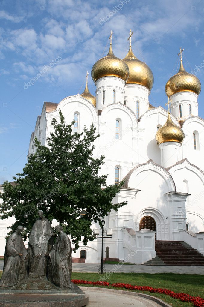 Uspensky cathedral in Yaroslavl Russia