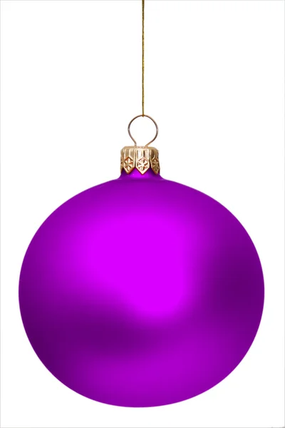 Pink christmas ball isolated — Stock Photo, Image