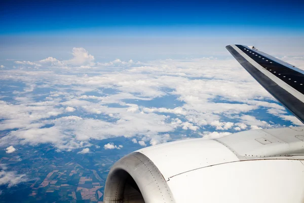 stock image Aerial view from jet plane