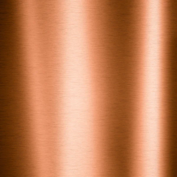 Brushed copper metallic plate — Stock Photo, Image