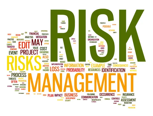 Risk management in tag cloud — Stock Photo, Image