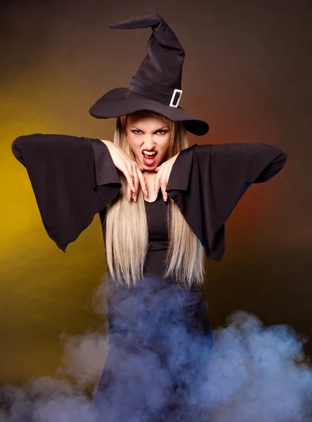 Rozzlobená čarodějnice — Stock fotografie