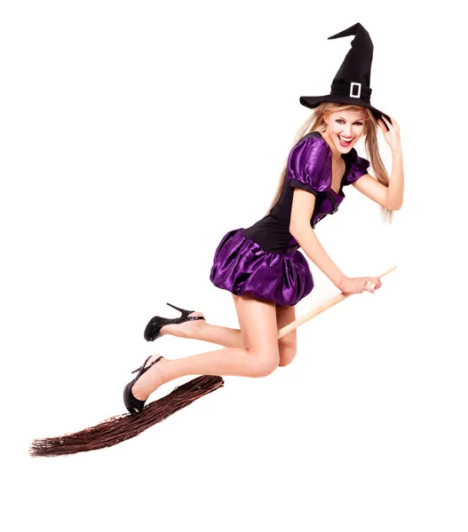 Latający czarownica — Zdjęcie stockowe