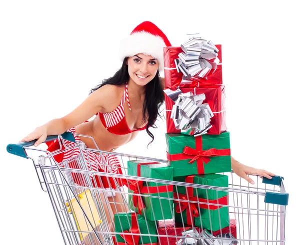 stock image Woman with presents