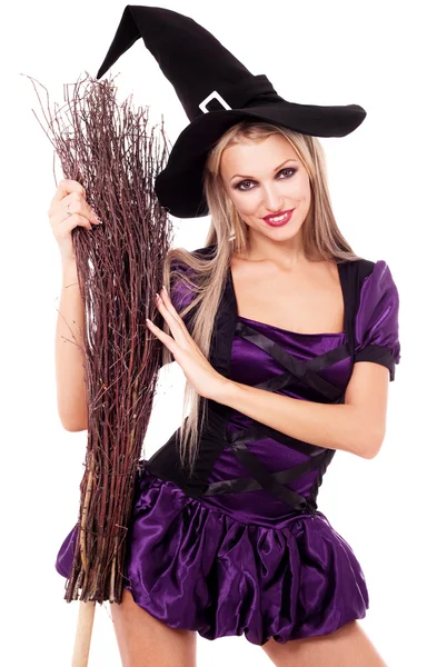 Young blond witch — Stock Photo, Image