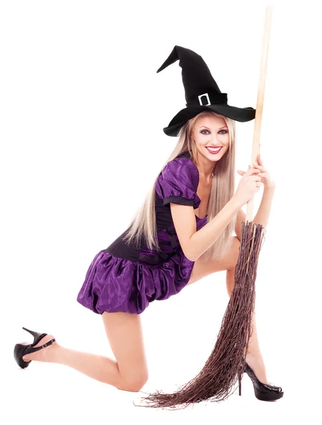 Beautiful witch — Stock Photo, Image