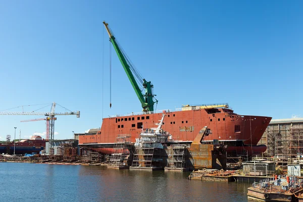 Construção de navios — Fotografia de Stock