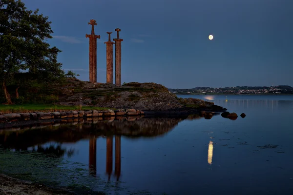 Espadas de Hafrsfjord en la noche del Rock — Foto de Stock